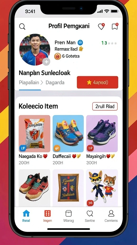 afaf - Karakter karakter menarik dengan desain kreatif dan unik.