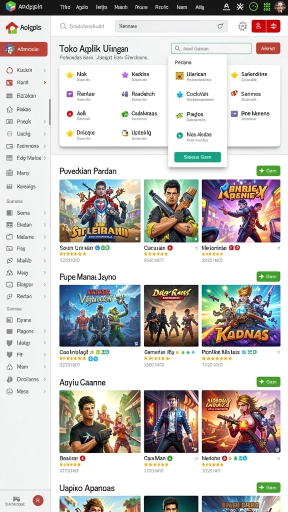 rpzzz - Screenshot menunjukkan karakter dalam pertempuran epik.